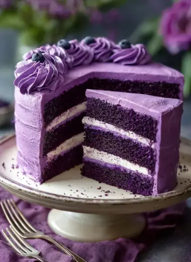 Royal Purple Velvet Cake