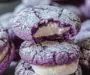 Ube Crinkle Sandwich Cookies