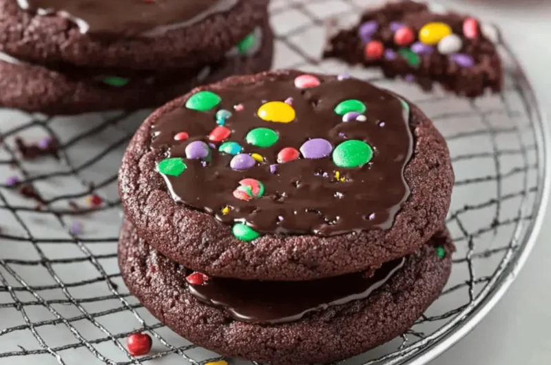 Fudgy Cosmic Brownie Cookies
