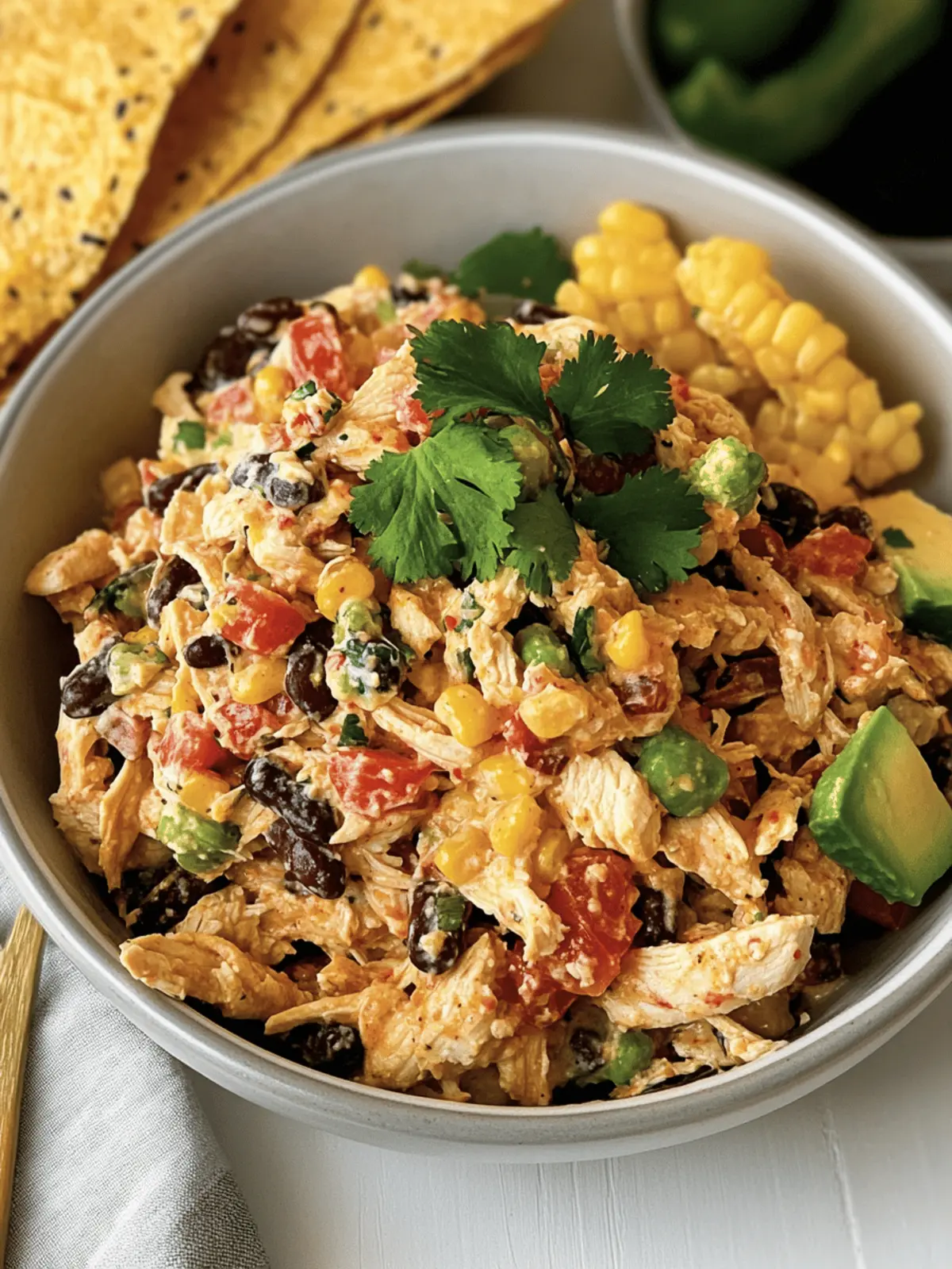 Delicious Southwestern Chicken Salad with Greek Yogurt Twist