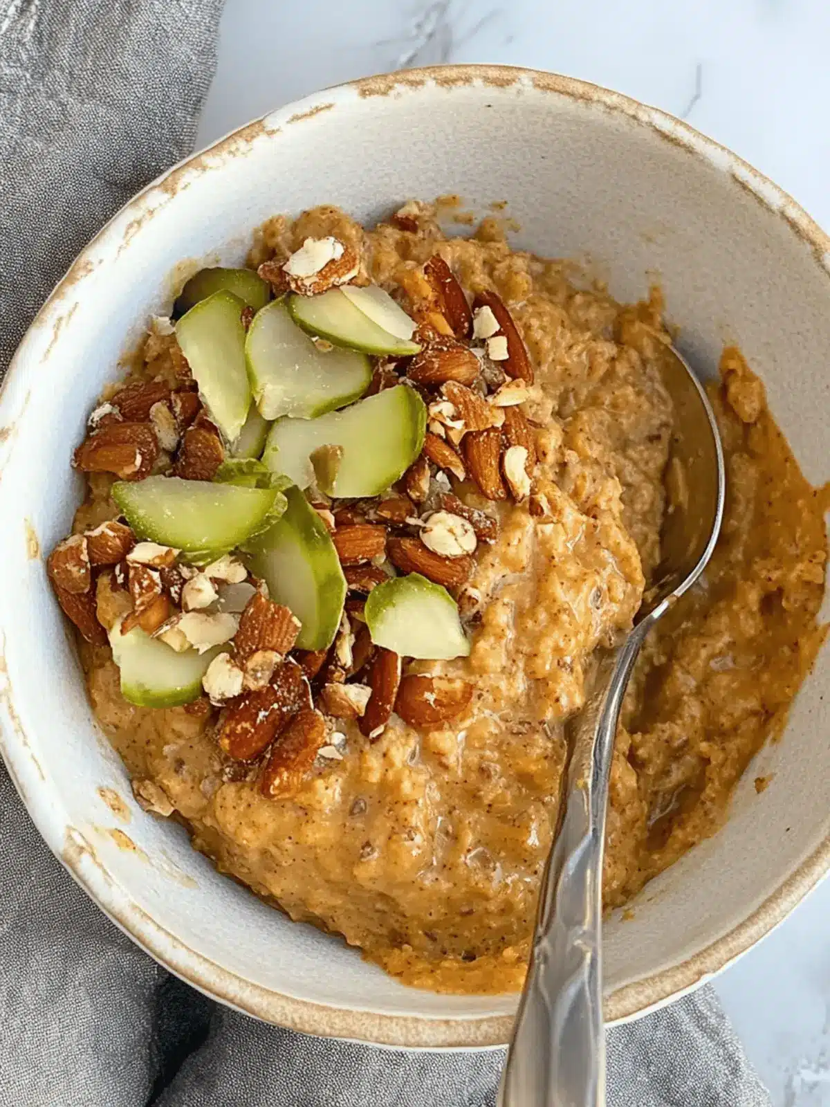 Nutritious Warm Pumpkin Protein Bowl for Cozy Mornings