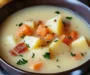 Hearty Potato Soup That Warms Your Soul with Turkey Bacon