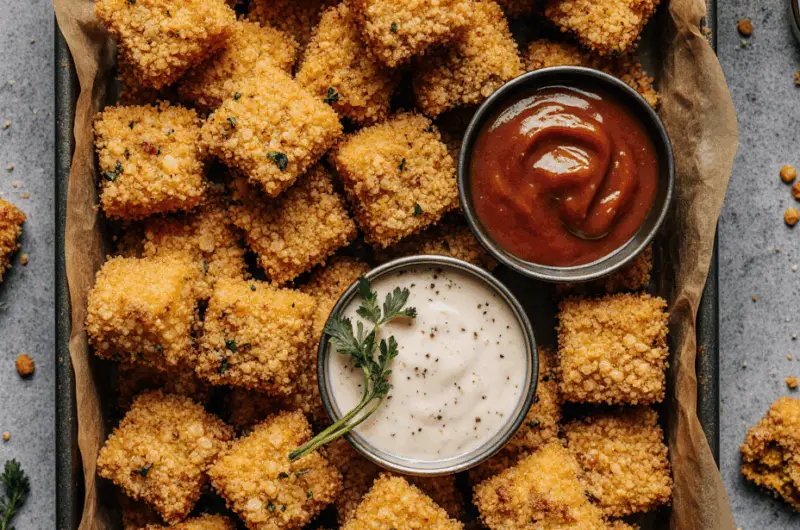 Vegan Fried Queso Bites