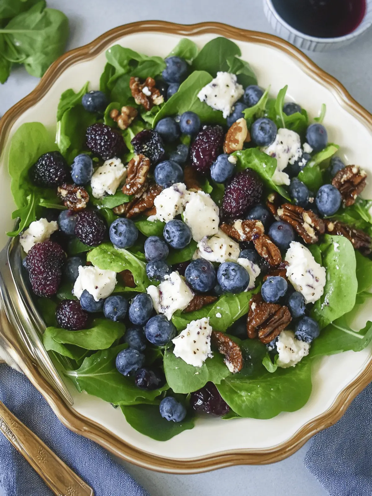 Blueberry Goat Cheese Salad