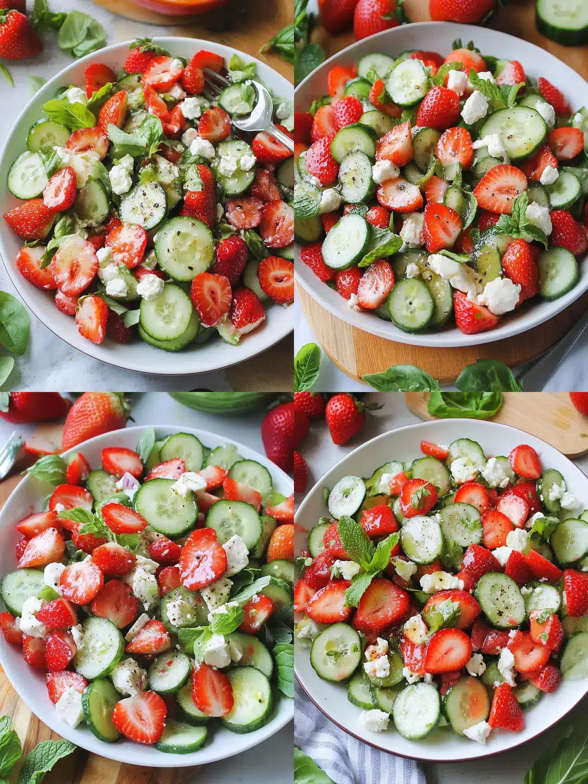 Strawberry Cucumber Salad