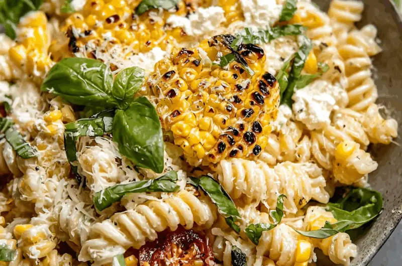 Creamy Street Corn Pasta Salad