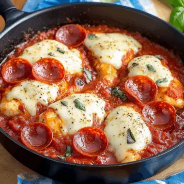 Skillet Pizza Chicken