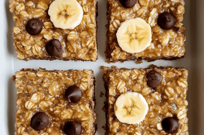 Banana Oatmeal Bars