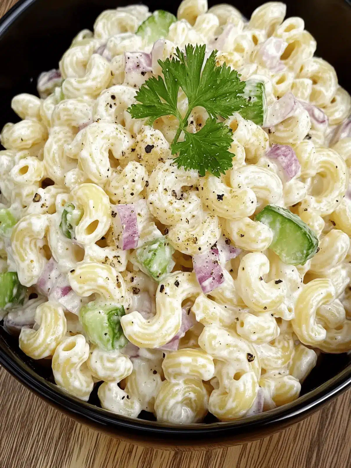 Mom’s Signature Macaroni Salad