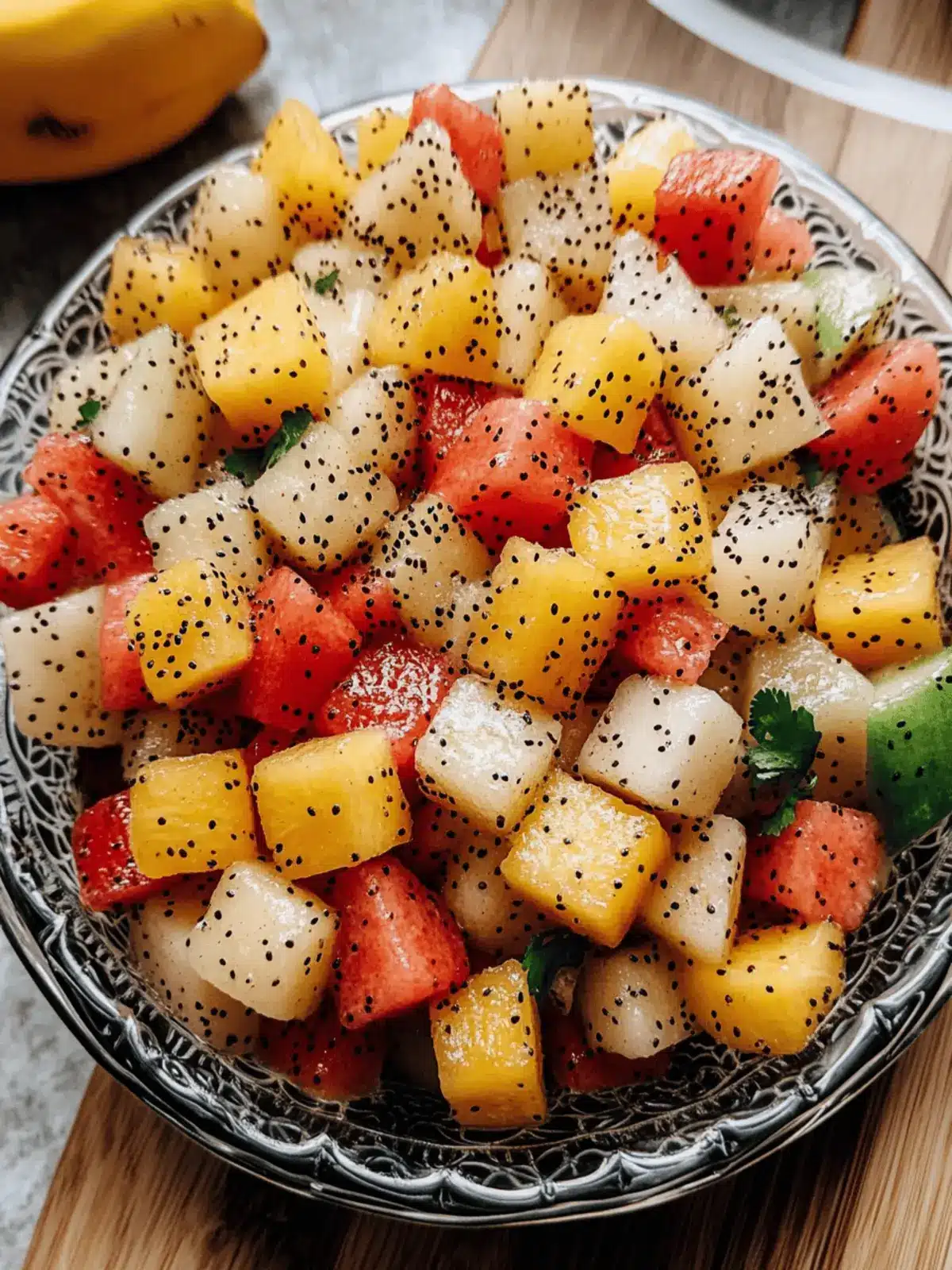 Zesty Mexican Fruit Salad with Tajín for Refreshing Bliss