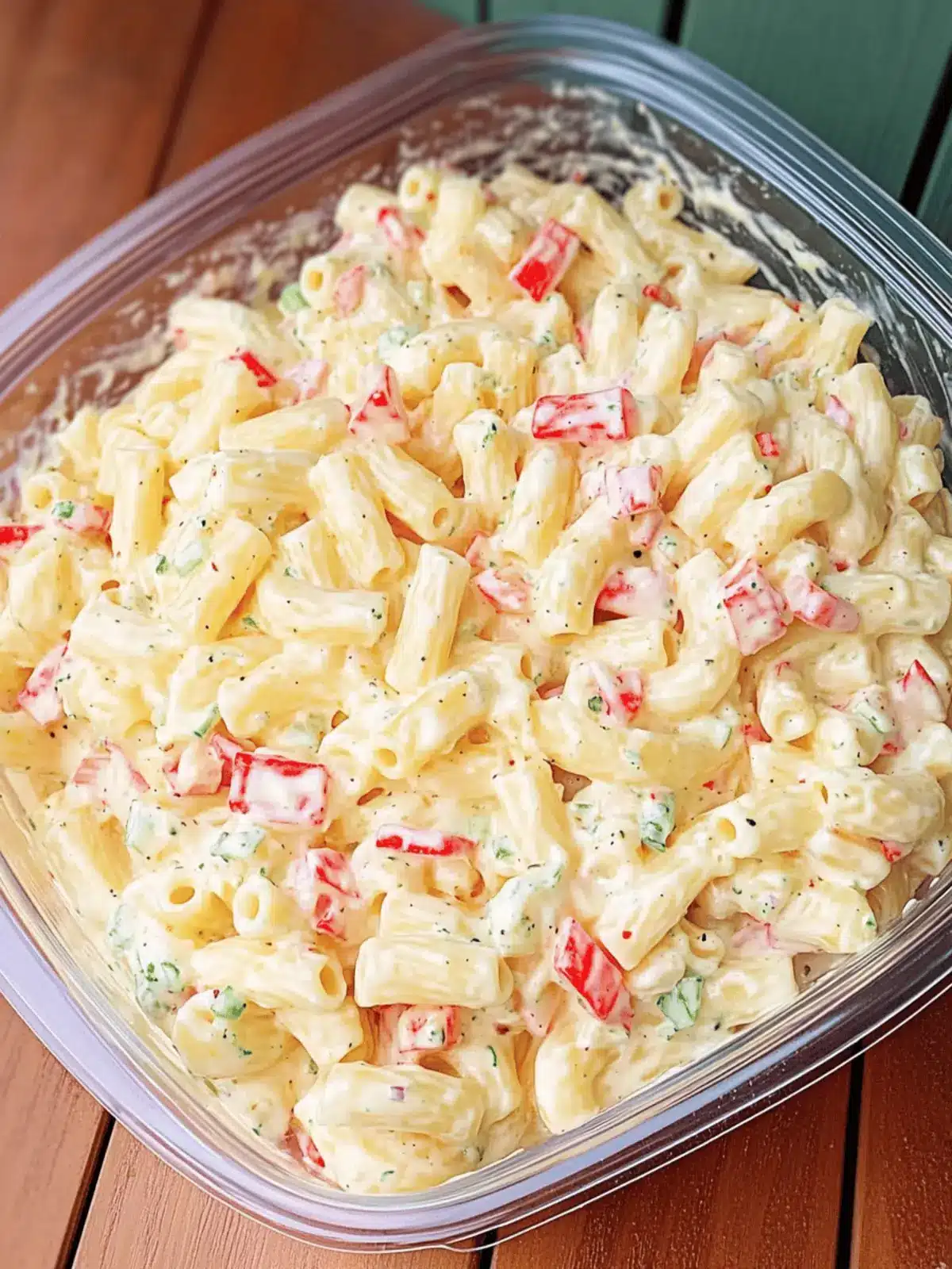Cheddar Sour Cream Macaroni Salad
