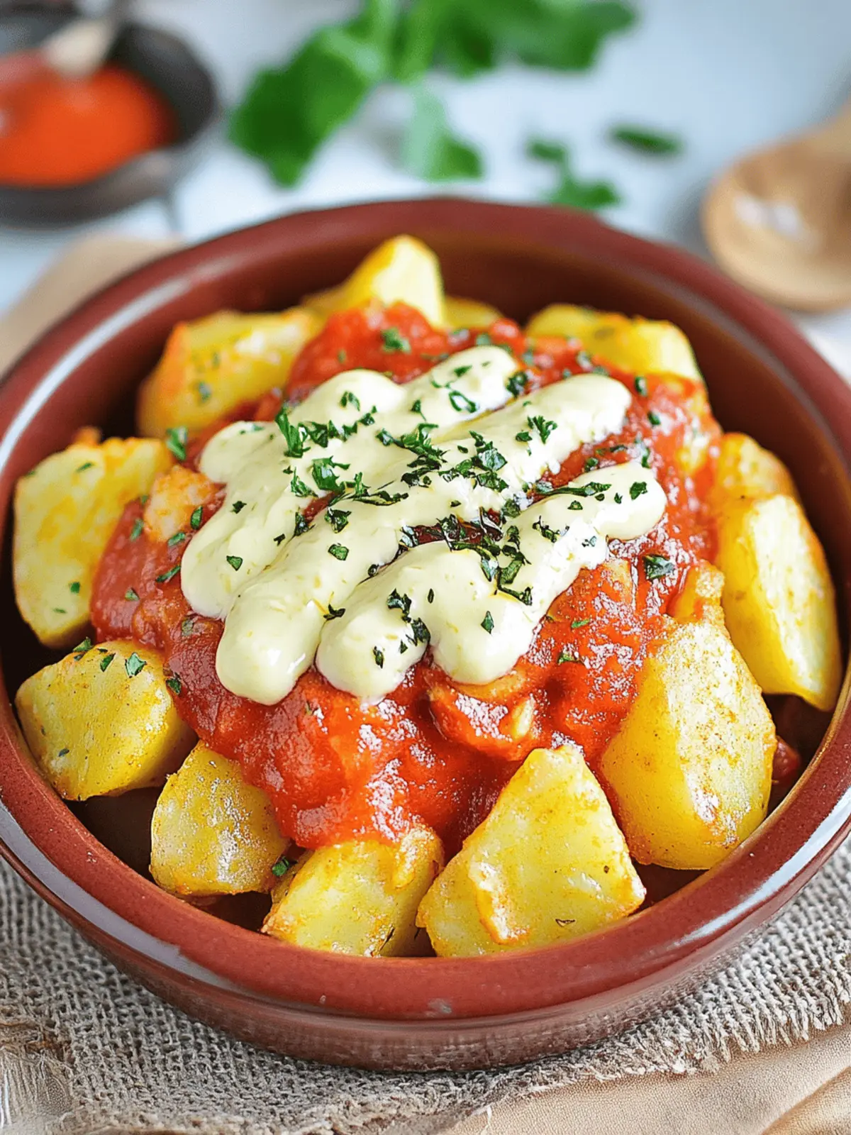 Spanish Patatas Bravas: Crispy Fries with Smoky Bliss