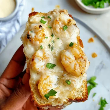 Shrimp & Jumbo Lump Crab Garlic Bread