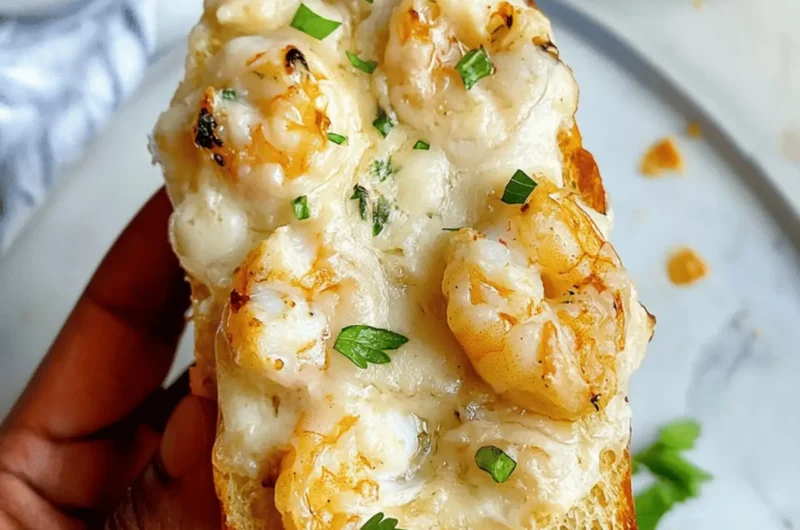Shrimp & Jumbo Lump Crab Garlic Bread