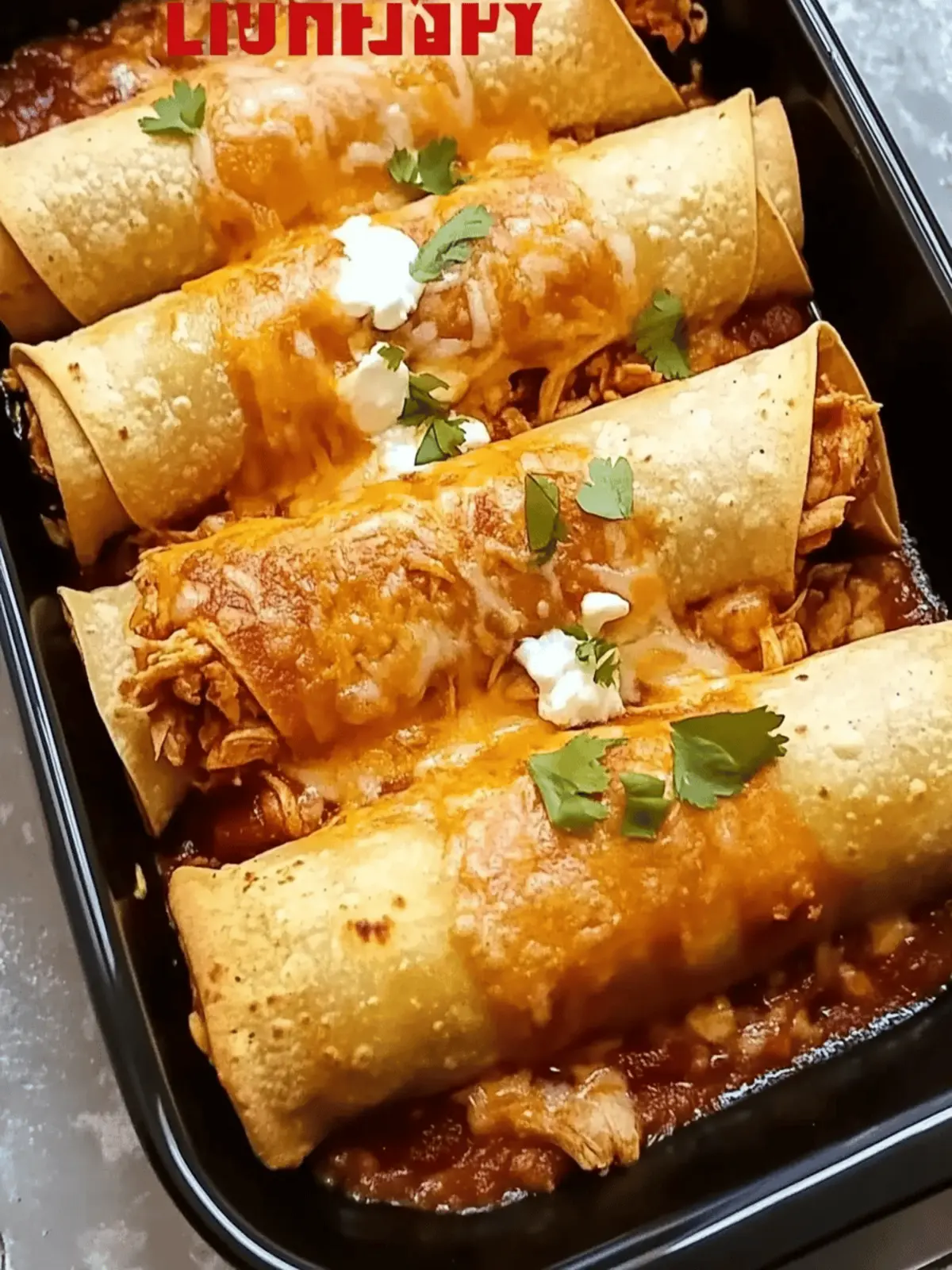 Crispy Chicken Taquitos
