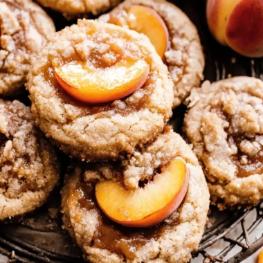peach cobbler cookies