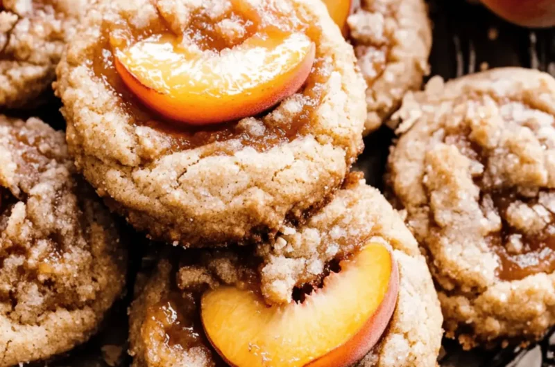 peach cobbler cookies