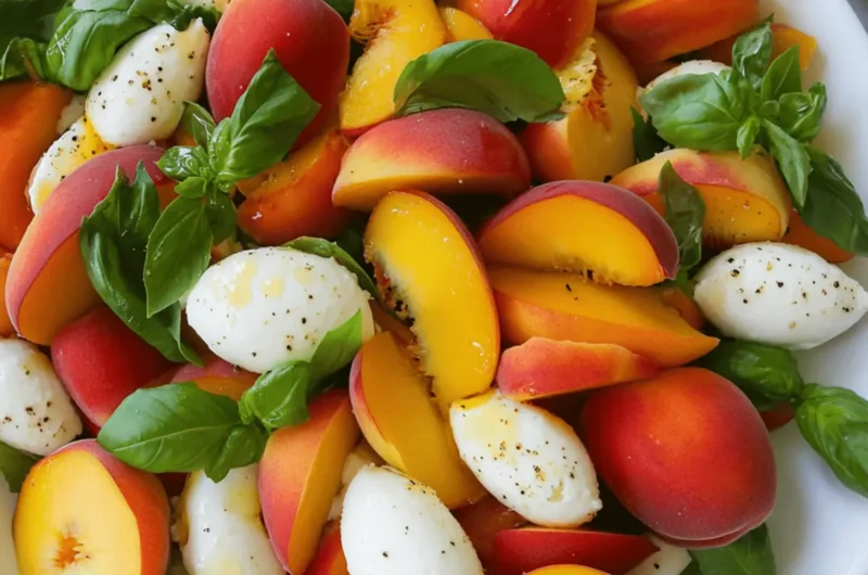 Peach Caprese Salad
