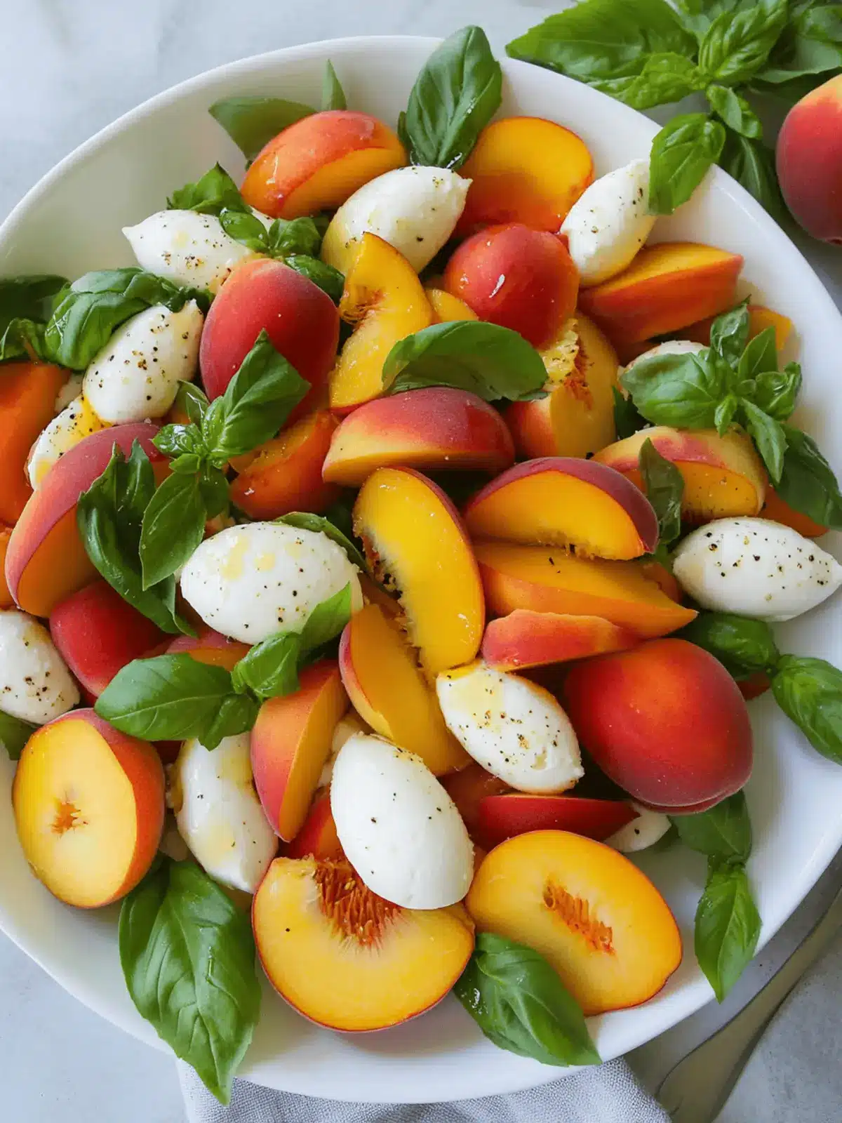 Peach Caprese Salad