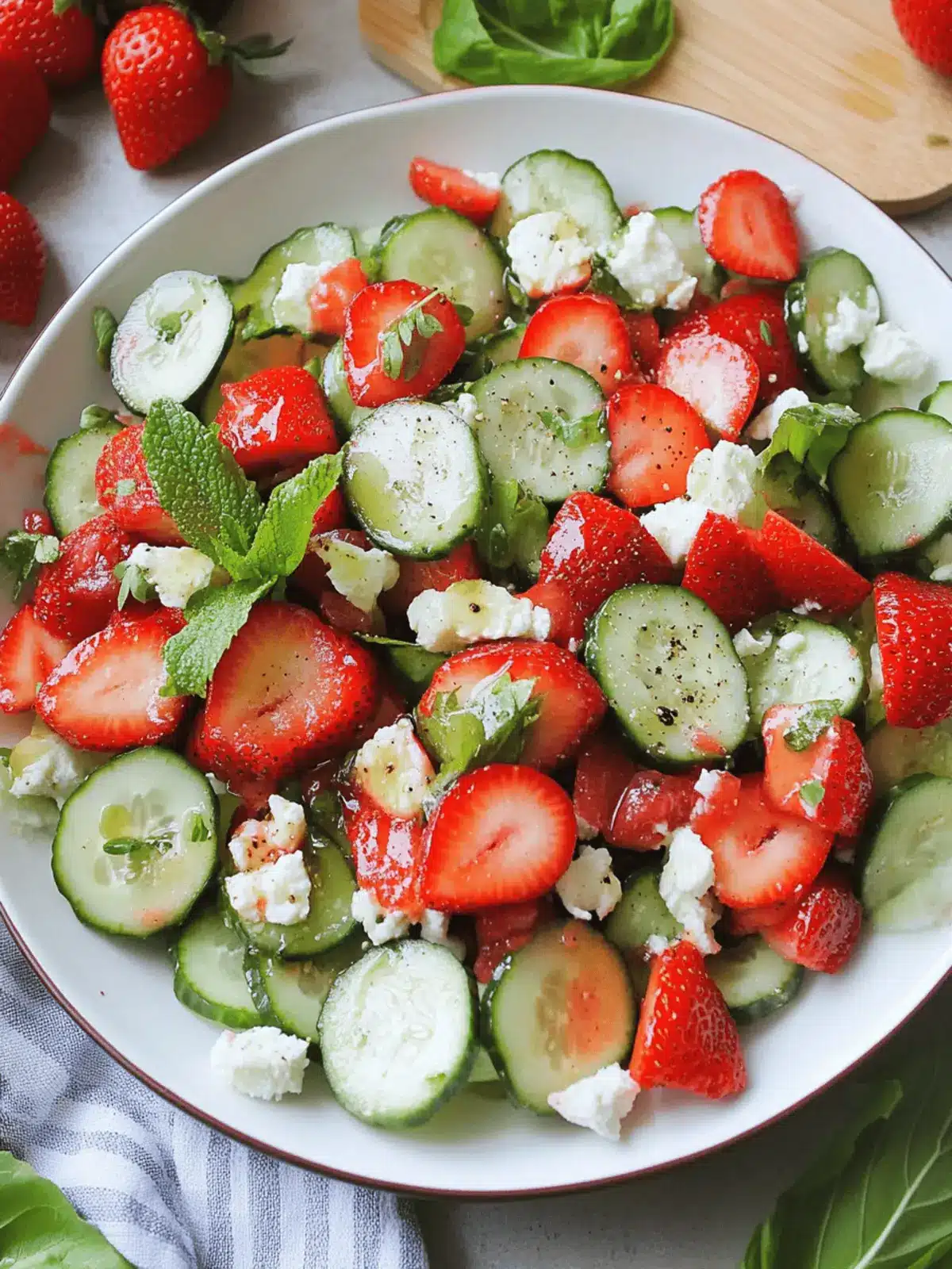 Strawberry Cucumber Salad