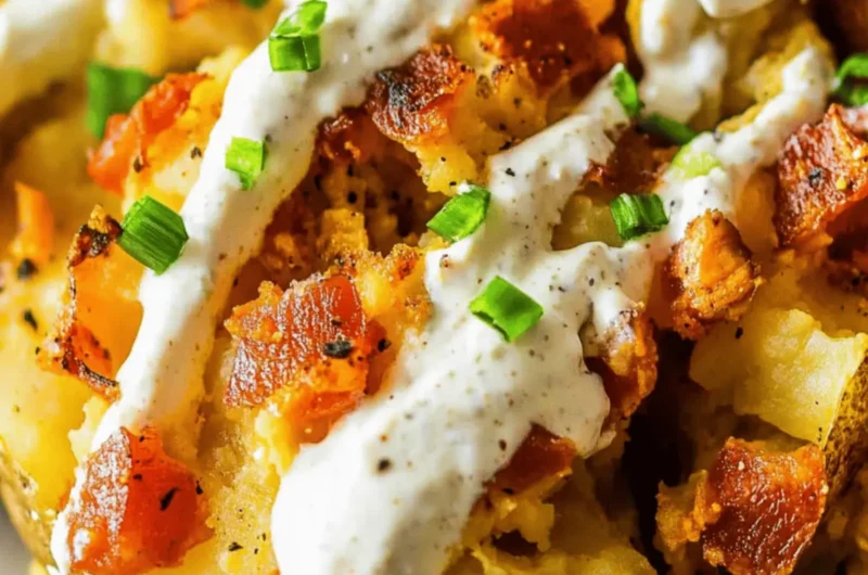 Loaded Potatoes With Chicken