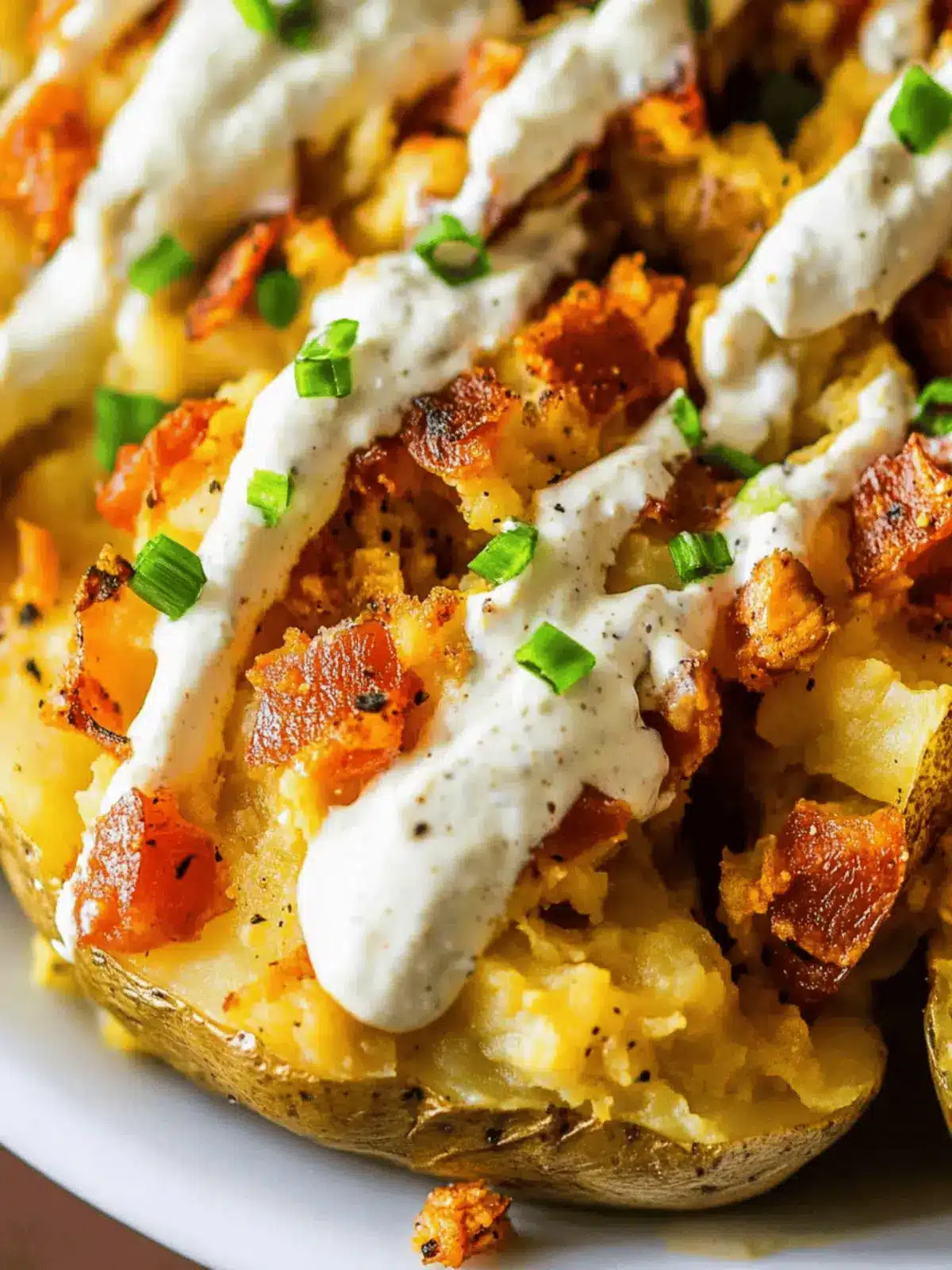 Loaded Potatoes With Chicken