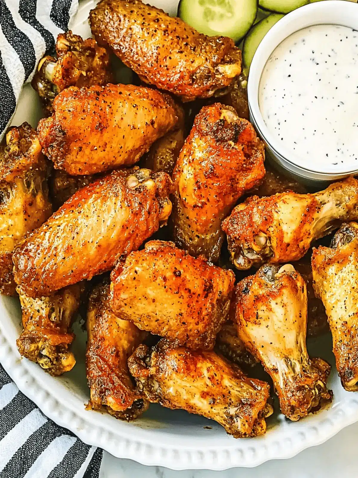 Spicy Air Fryer Nashville Hot Wings for Guilt-Free Indulgence