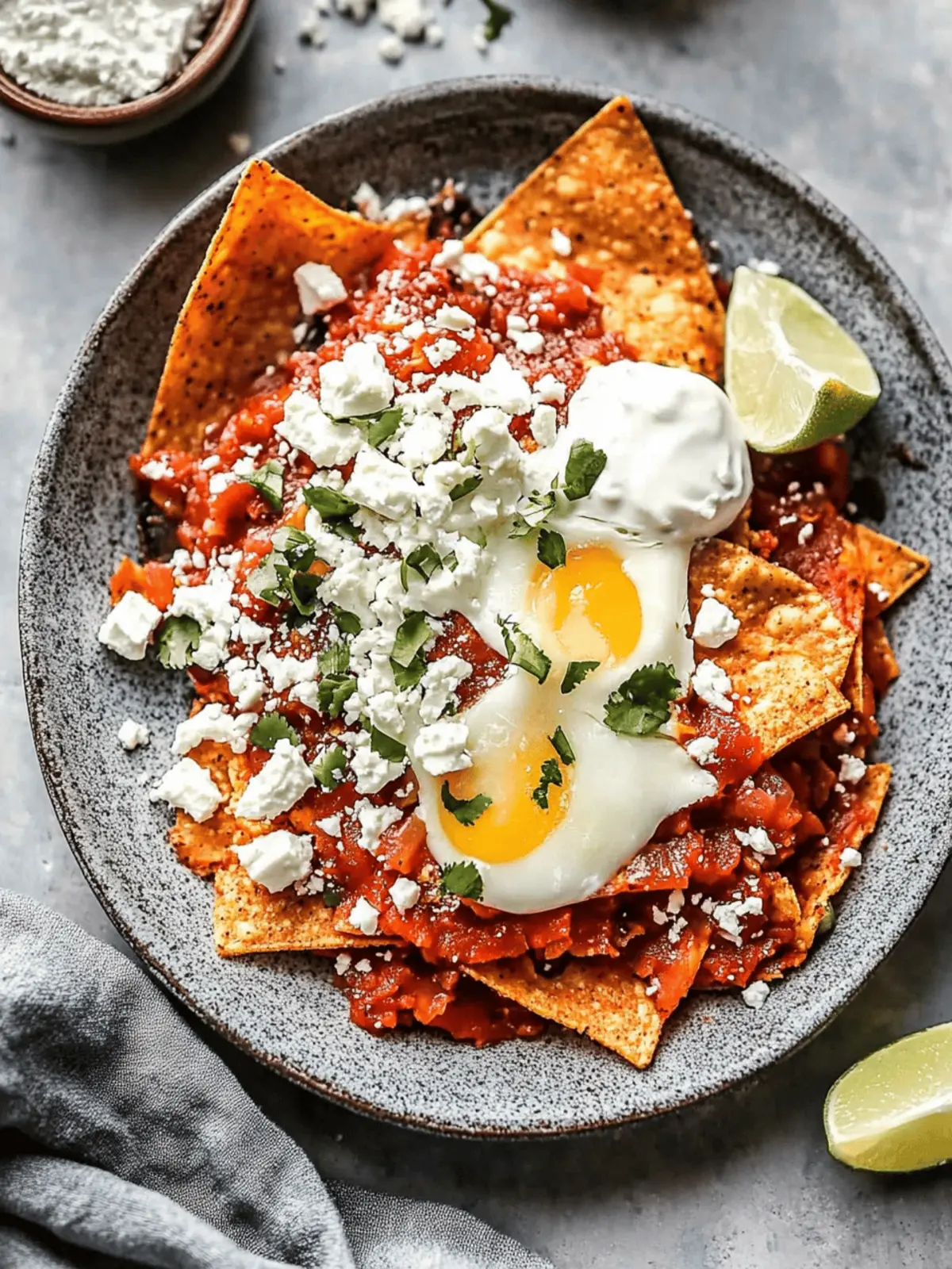 Crispy Chilaquiles with Red and Green Sauce for Breakfast Bliss