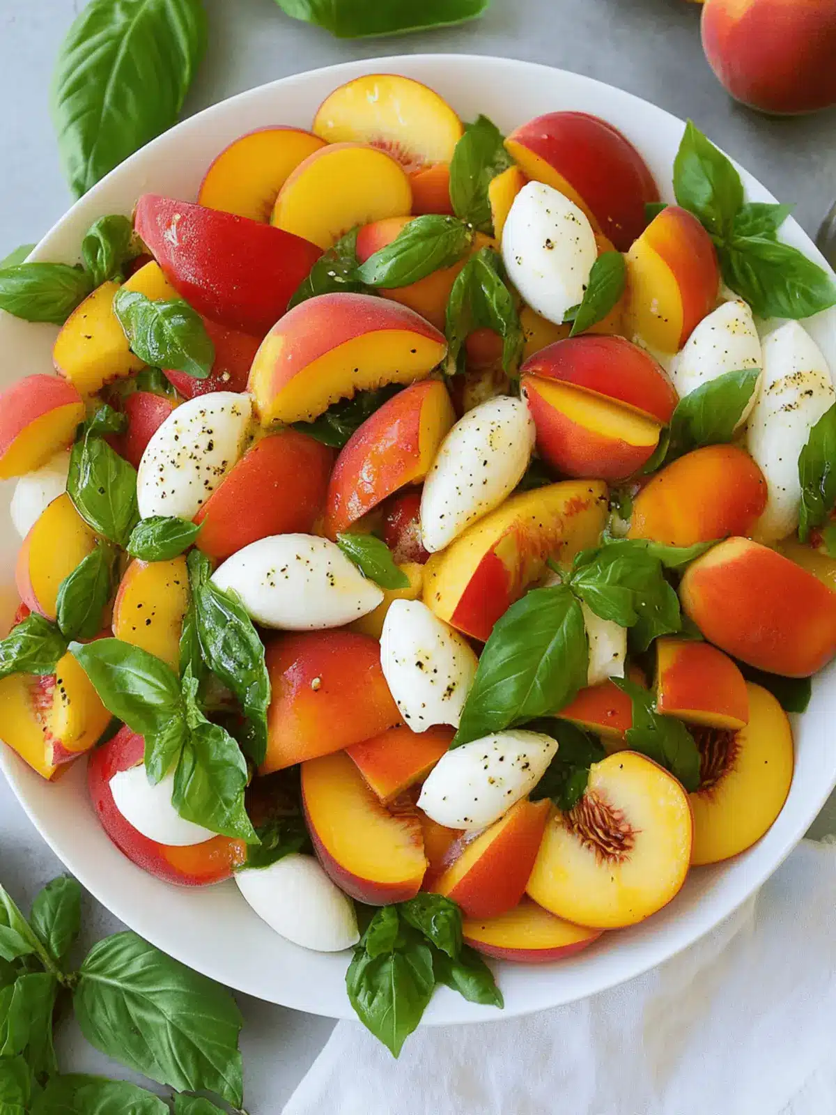 Peach Caprese Salad