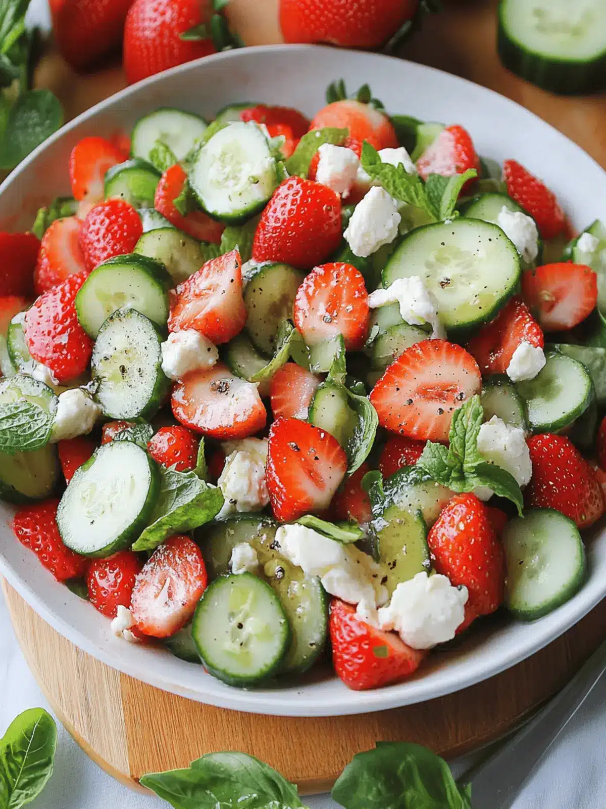 Strawberry Cucumber Salad