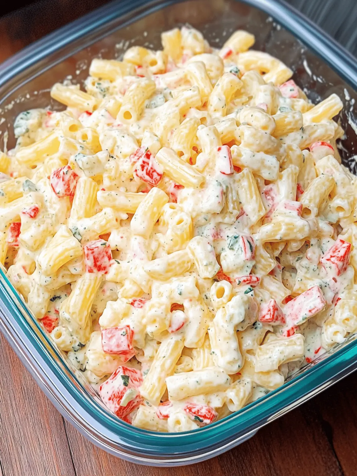 Cheddar Sour Cream Macaroni Salad