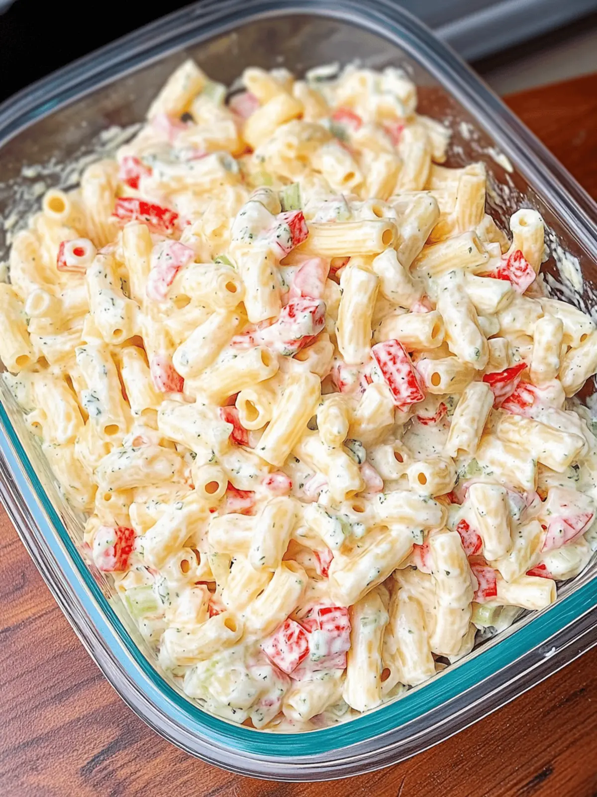 Cheddar Sour Cream Macaroni Salad