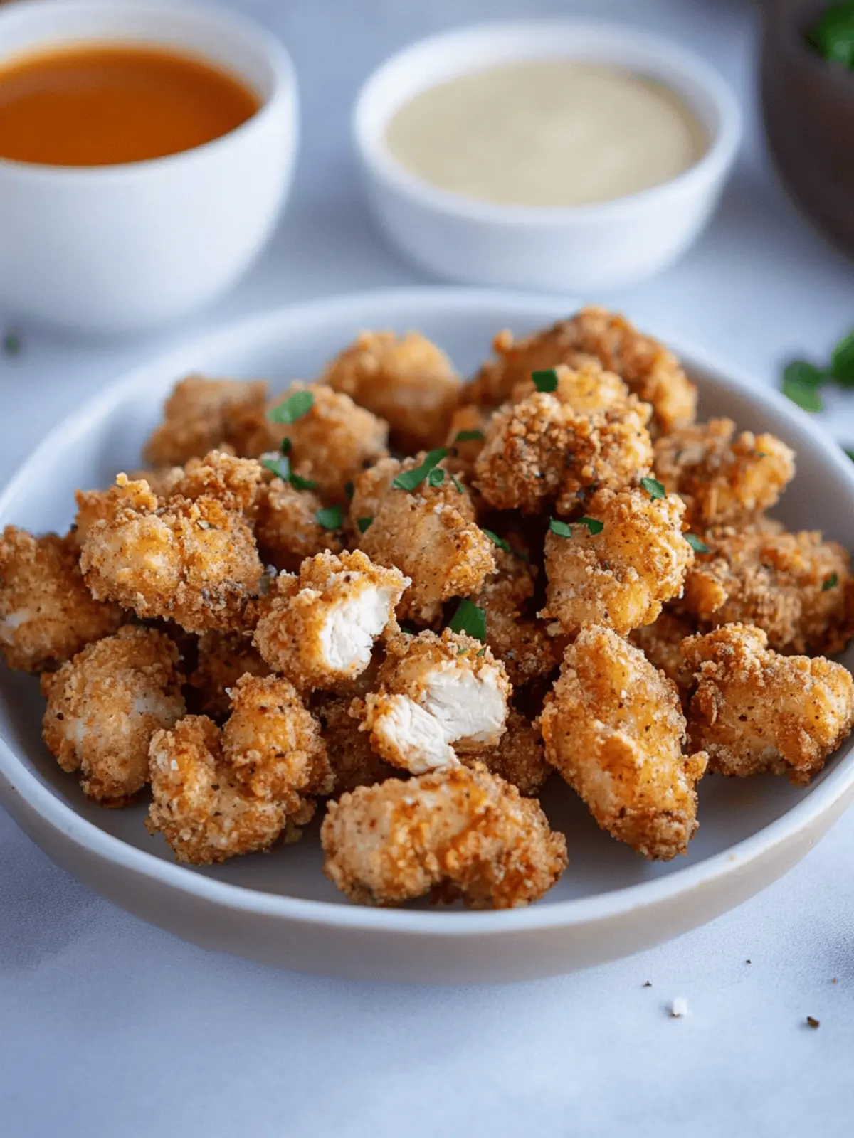 Crispy Air Fryer Popcorn Chicken for Guilt-Free Snacking
