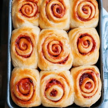 Sourdough Rhubarb Sweet Rolls