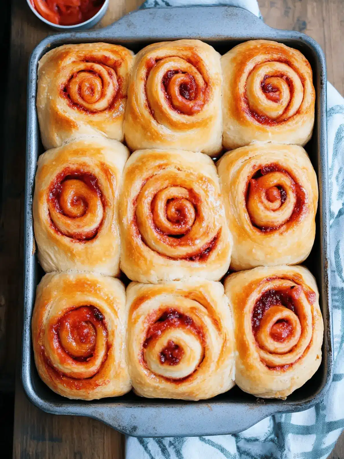 Sourdough Rhubarb Sweet Rolls