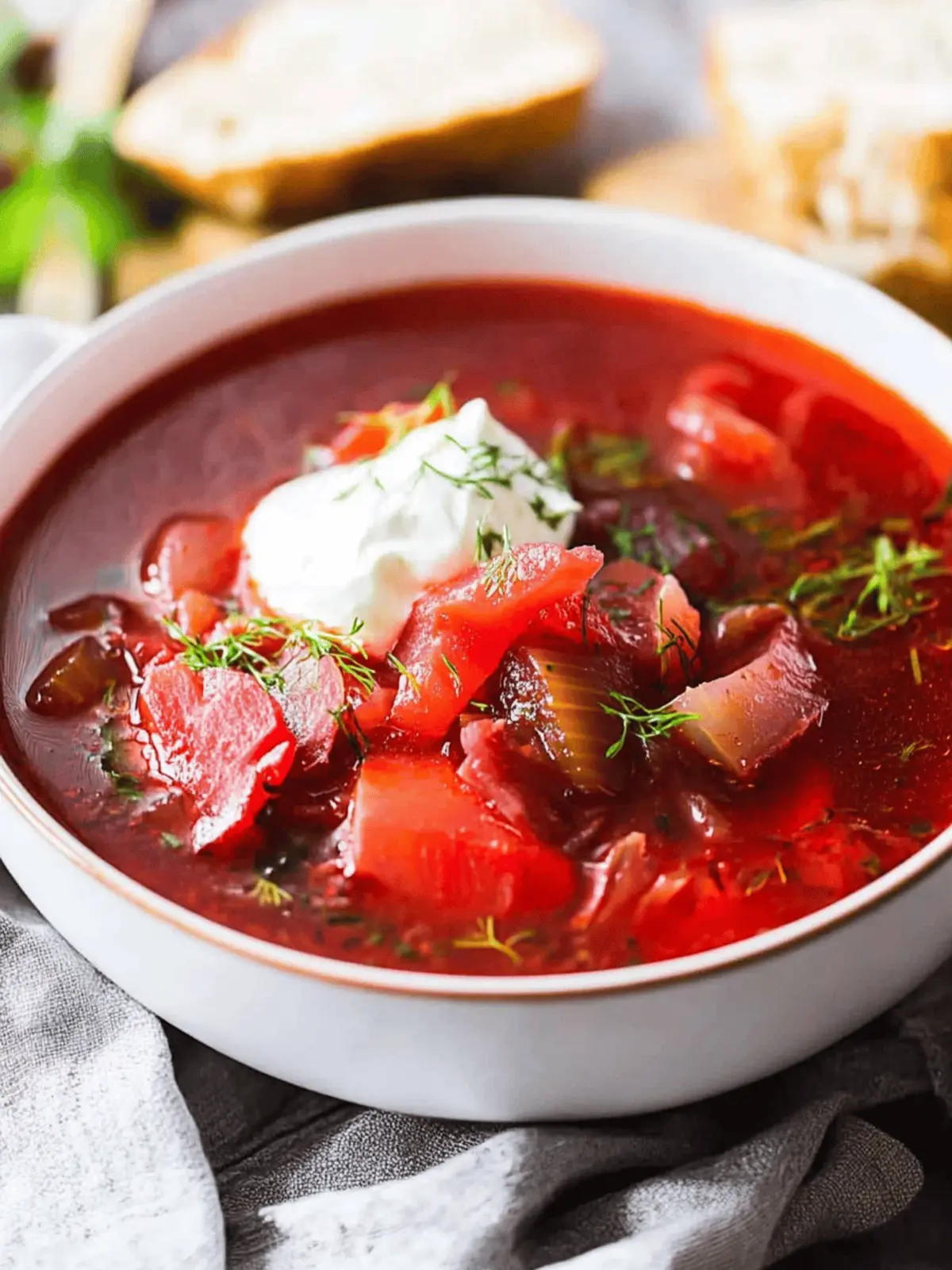 Irresistible Ukrainian Borscht: A Heartwarming Beet Delight
