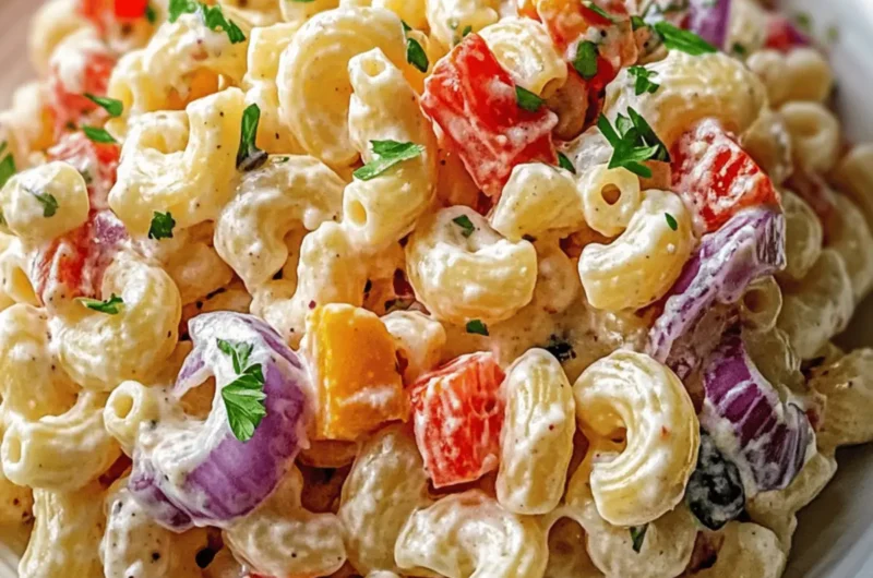 Tangy Italian Macaroni Salad