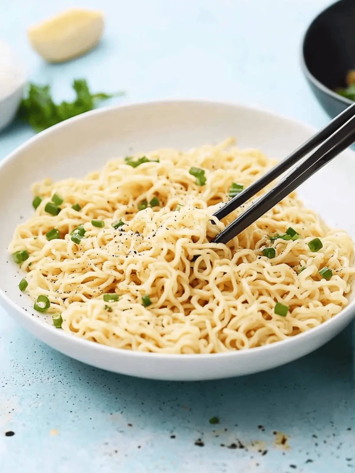 Garlic Butter Ramen Noodles Ready in 10 Minutes or Less