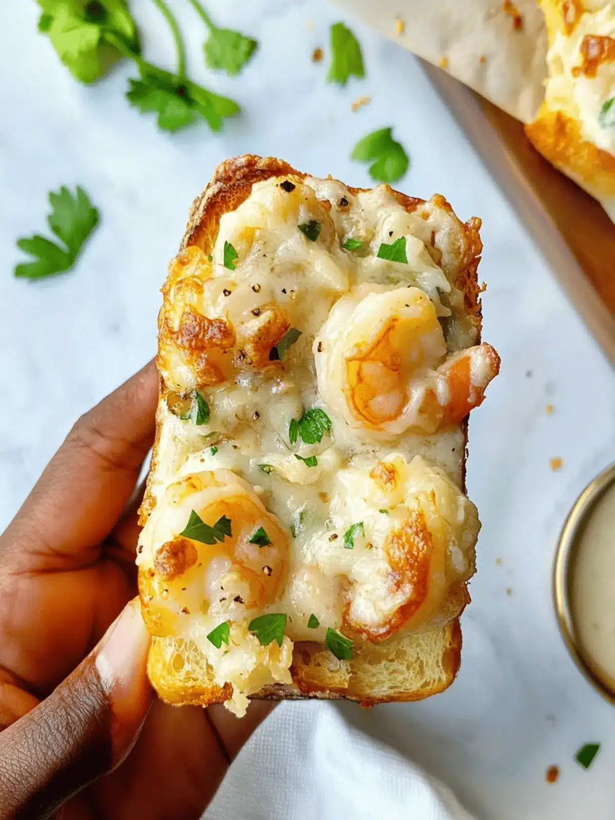 Savor Shrimp & Jumbo Lump Crab Garlic Bread Bliss Today