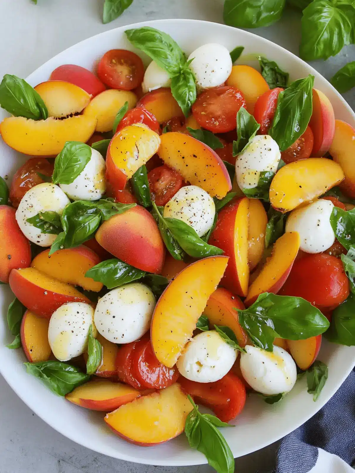 Peach Caprese Salad