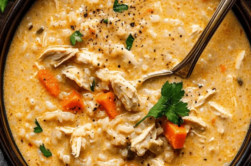 White Chicken Rice Soup