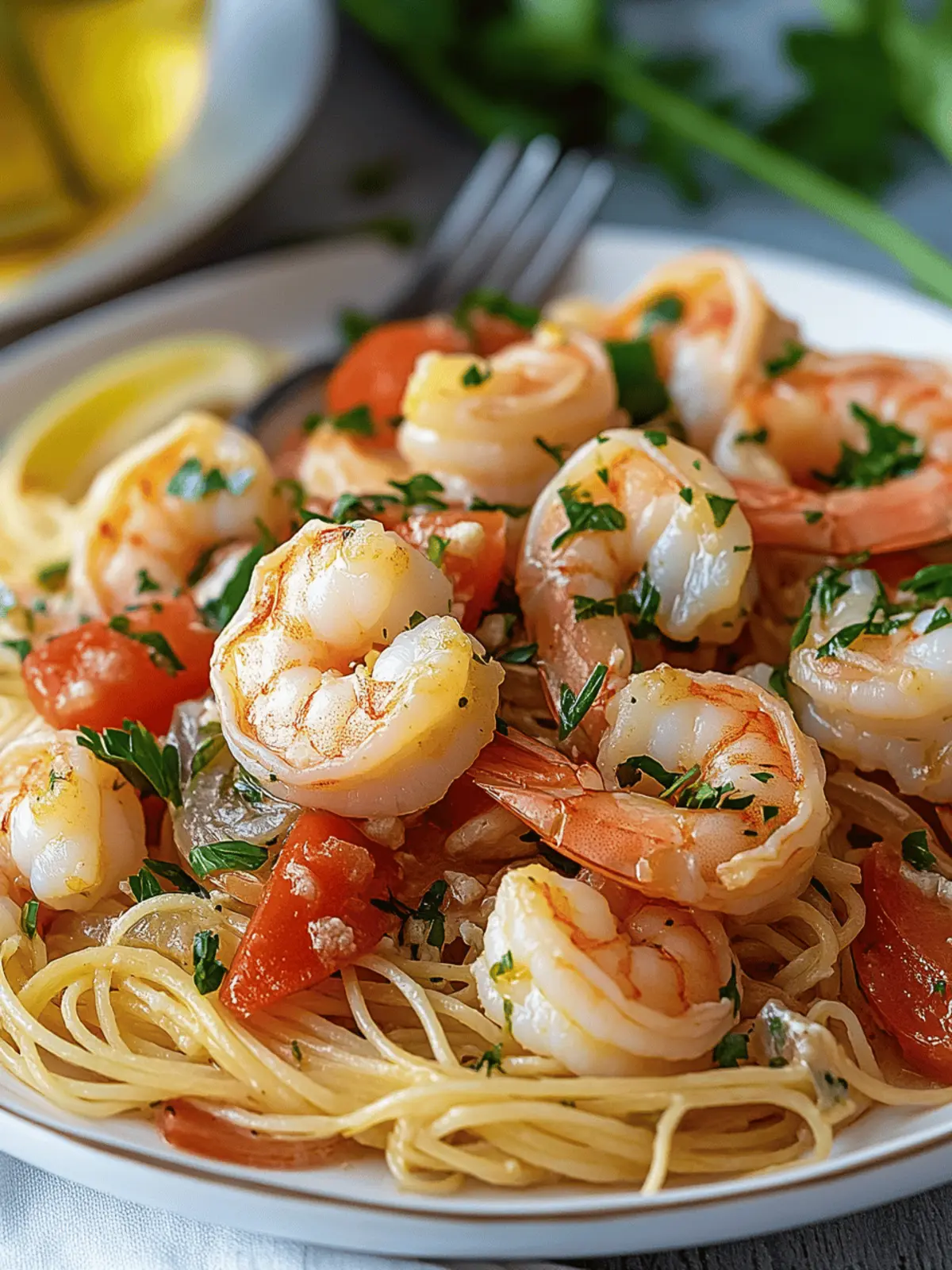 Olive Garden Shrimp Scampi
