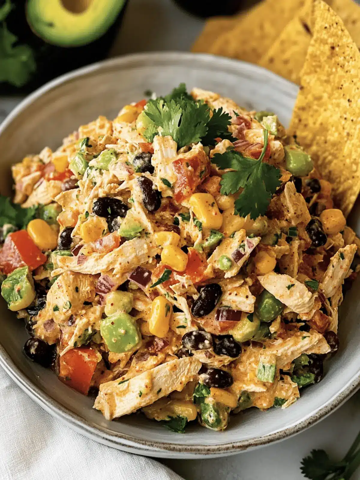 Delicious Southwestern Chicken Salad with Greek Yogurt Twist