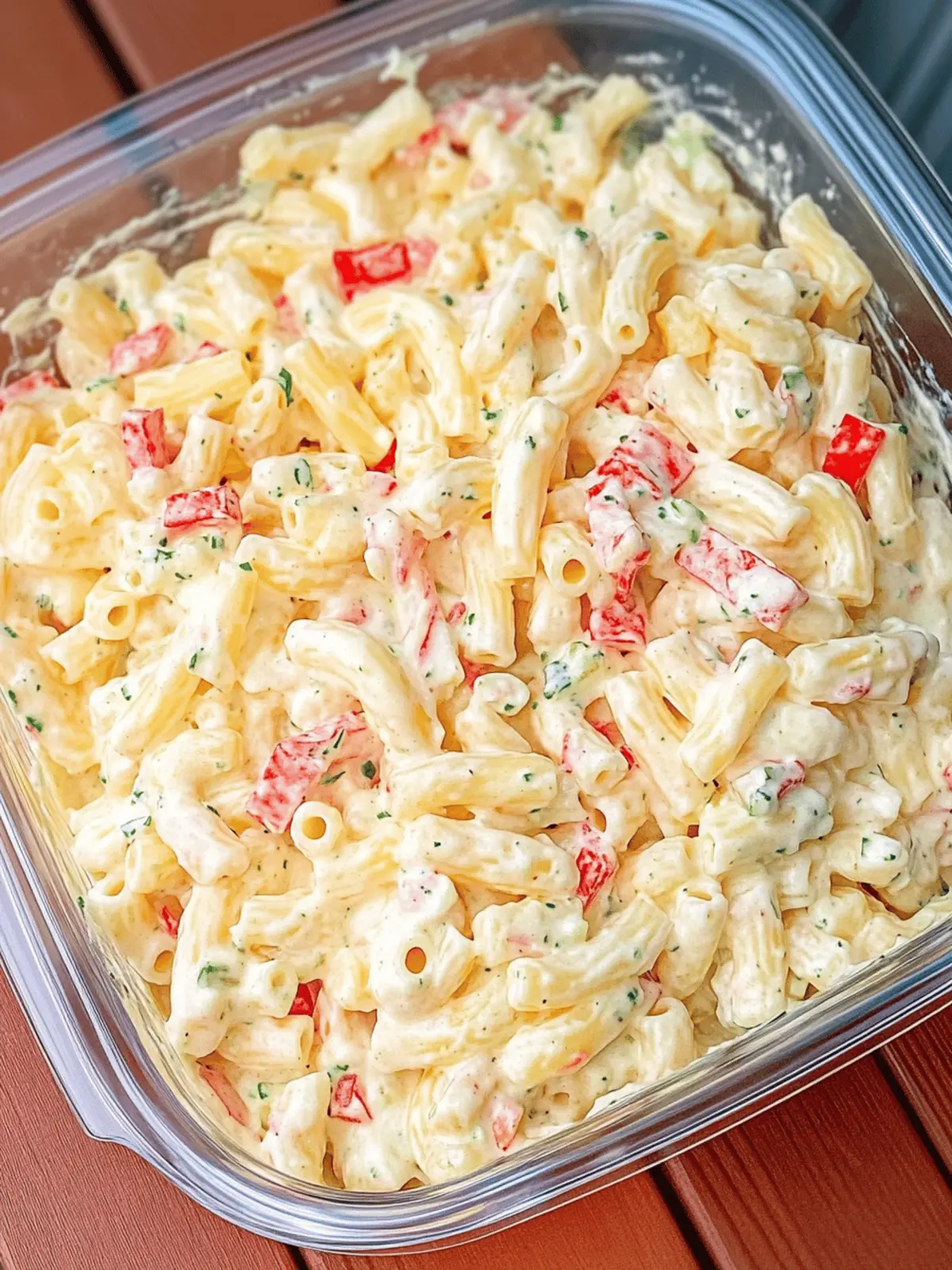 Cheddar Sour Cream Macaroni Salad