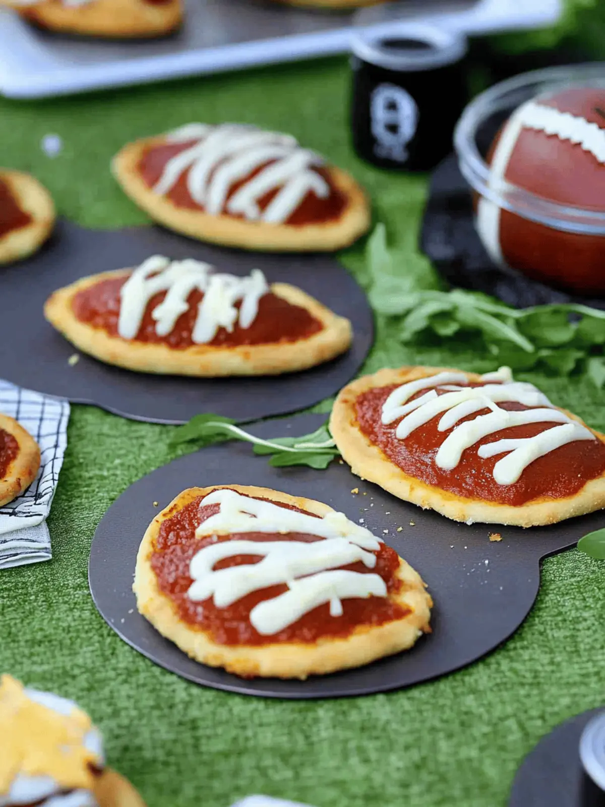 Mini Football Pizzas: A Kid-Friendly Game Day Delight
