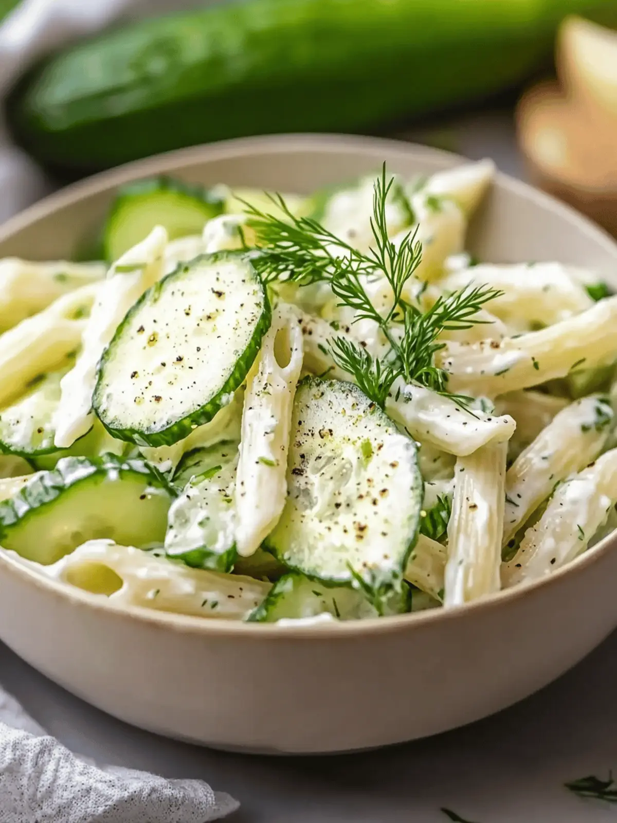Crispy Cucumber Pasta Salad – The Perfect Summer Delight