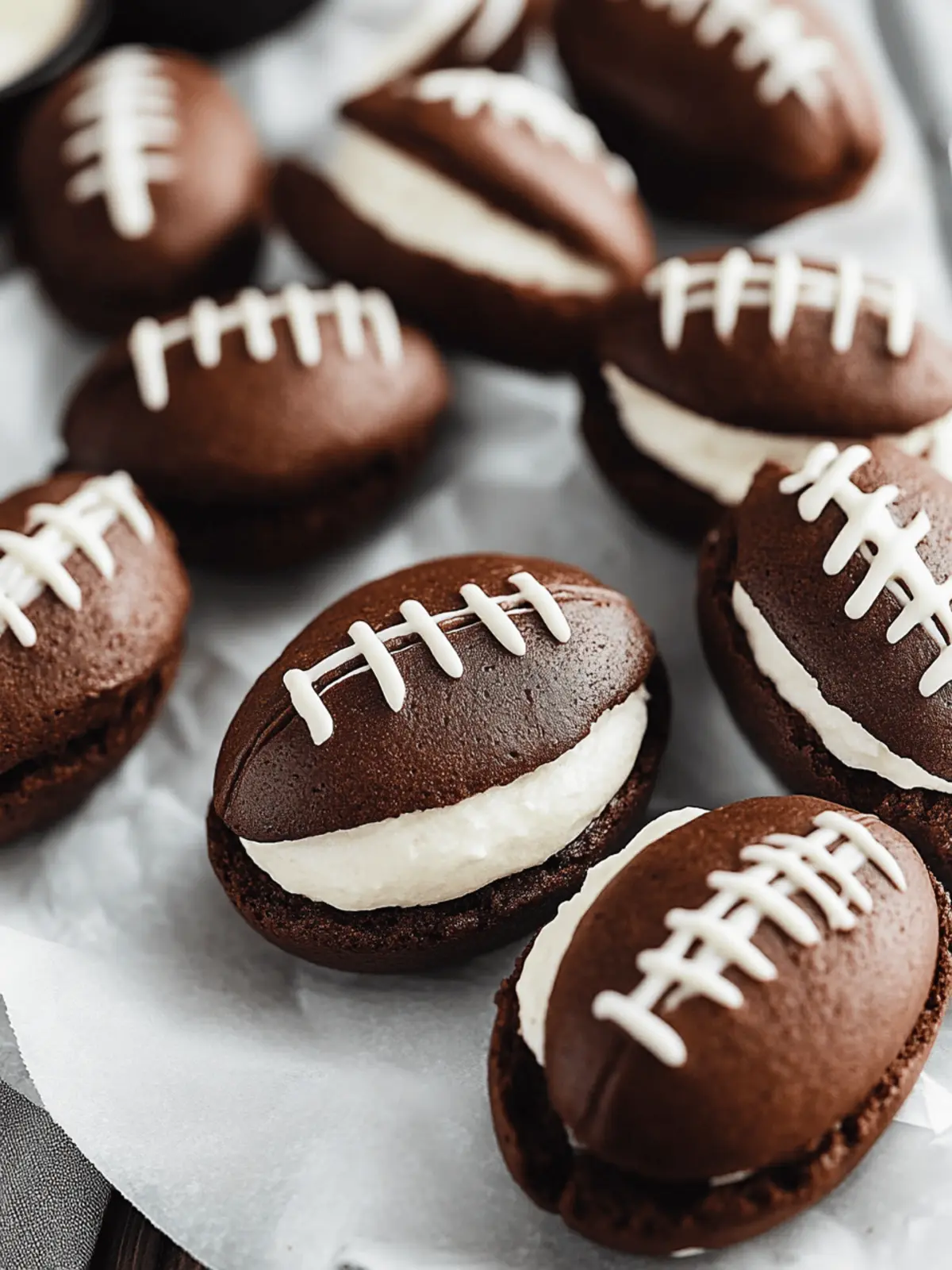 Football Whoopie Pies