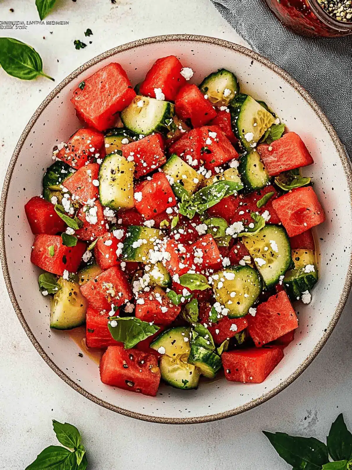Viral Watermelon Summer Salad