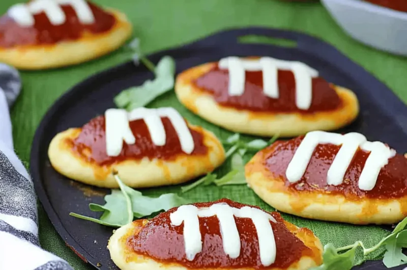 Mini Football Pizzas