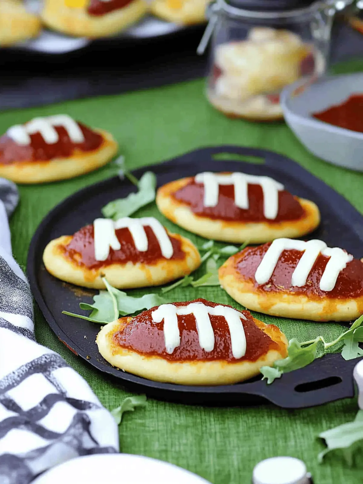 Mini Football Pizzas